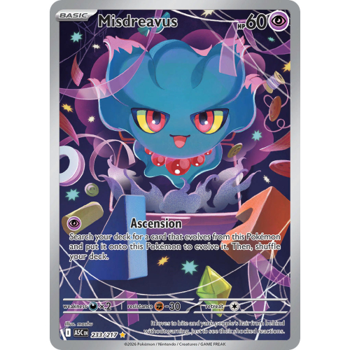 Misdreavus Illustration Rare - Ascended Heroes 233/217 (NM)