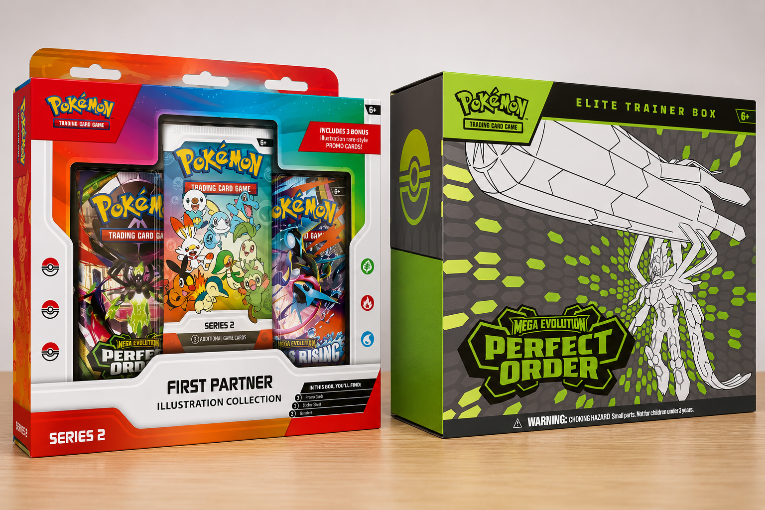 Pokemon TCG: First Partner Illustration Series 2 + Perfect Order ETB Combo